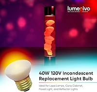 Vista 4 de lumenivo Bombilla de repuesto para reflector HC Lighting R14 de 40 W, 120 V/130 V, regulable, base de tornillo estándar E26, lámpara de lava