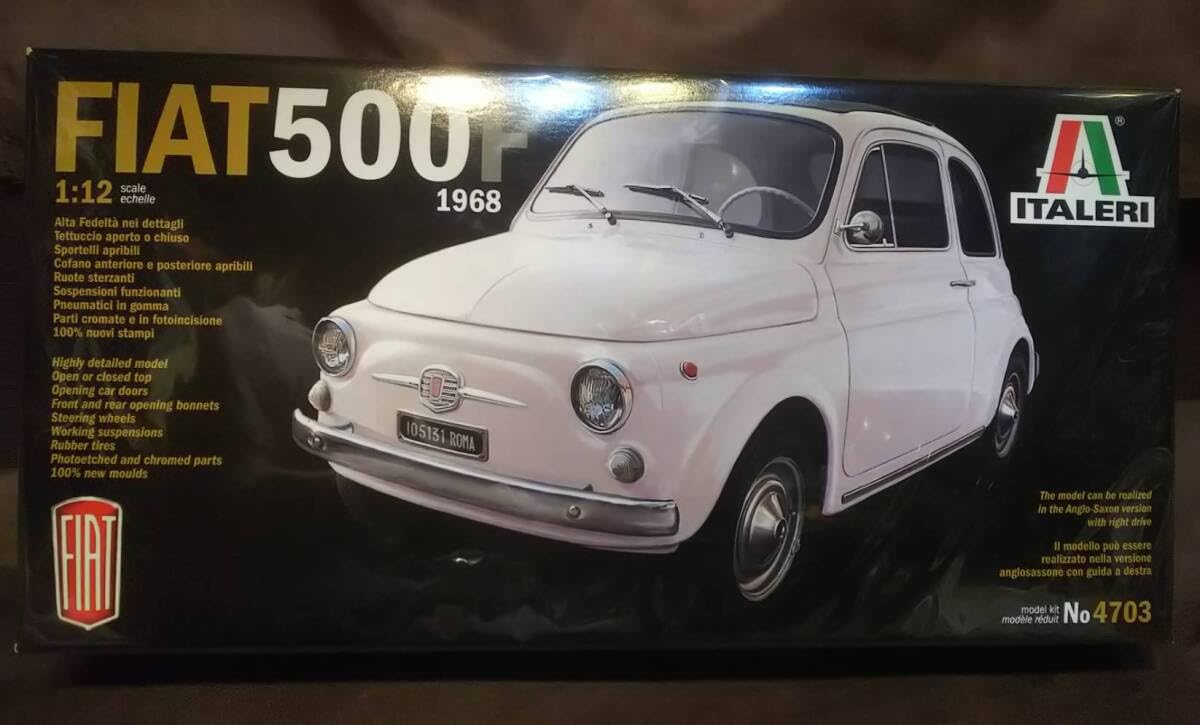 イタレリ 1/12 フィアット 500F 1968 4703 プラモデル 同梱OK 1円