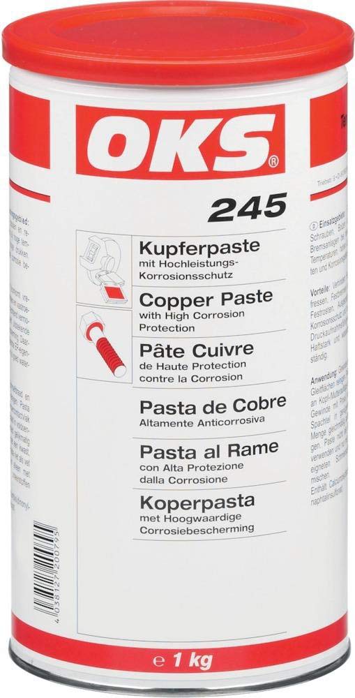 OKS-Sotstige Pasta Envase: lata de 1 kg. Descripción: OKS 245, pasta de cobre con alto rendimiento.