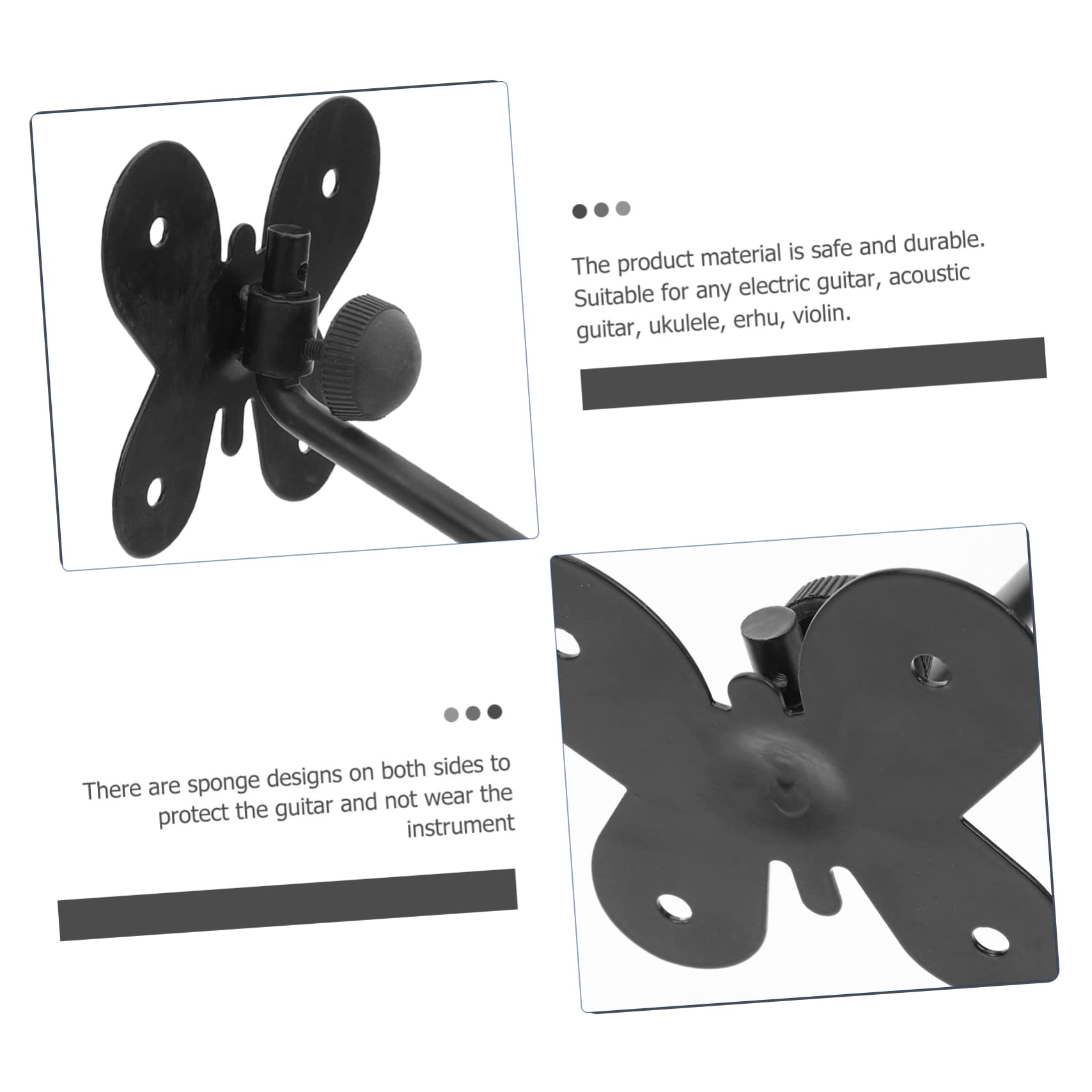 ifundom Beckenwandhalterung aus Eisen Schwarz Einfache Montage Glatte Oberfläche Schont Becken Professionelles und Praktisches Design für Crash und Effekt Becken