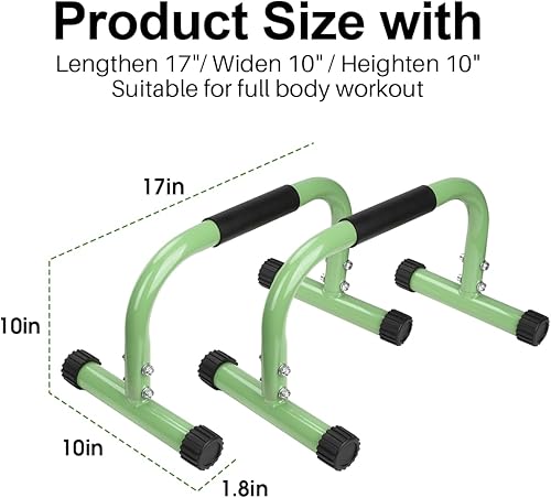 Miniatura 2 de AmazeFan Barras de paraletas, barras de levantamiento de fuerza, entrenamiento de fuerza para paradas de manos, plancha completa y inmersiones,