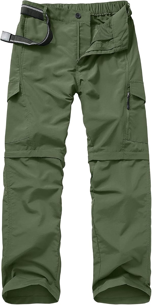 Boy Scout Pants Hiking Mens Convertible Zip Off Safari Fishing
