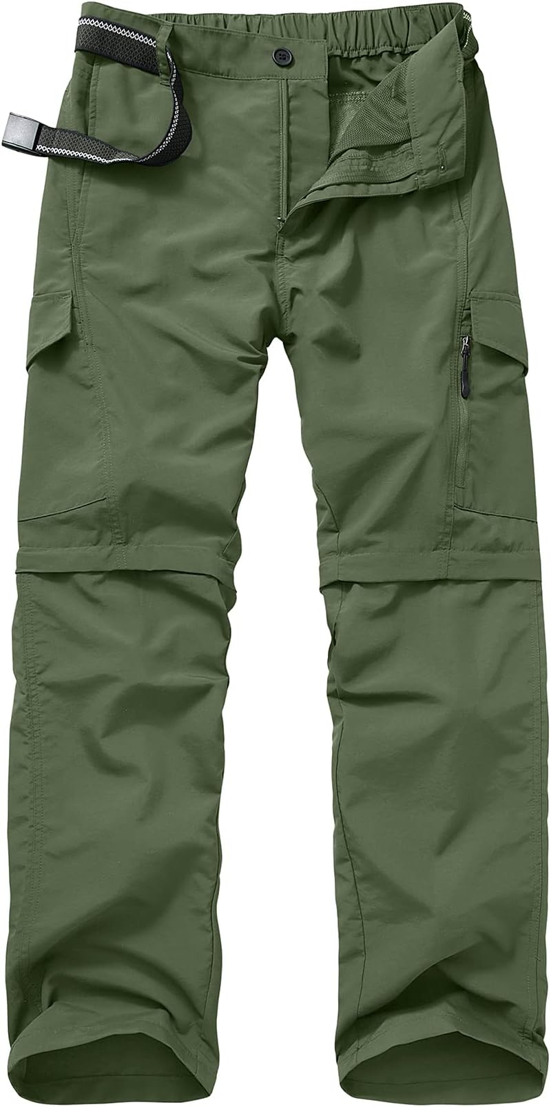 Mens Hiking Pants Quick Dry Lightweight Fishing Convertible Zip Off Safari Trousers