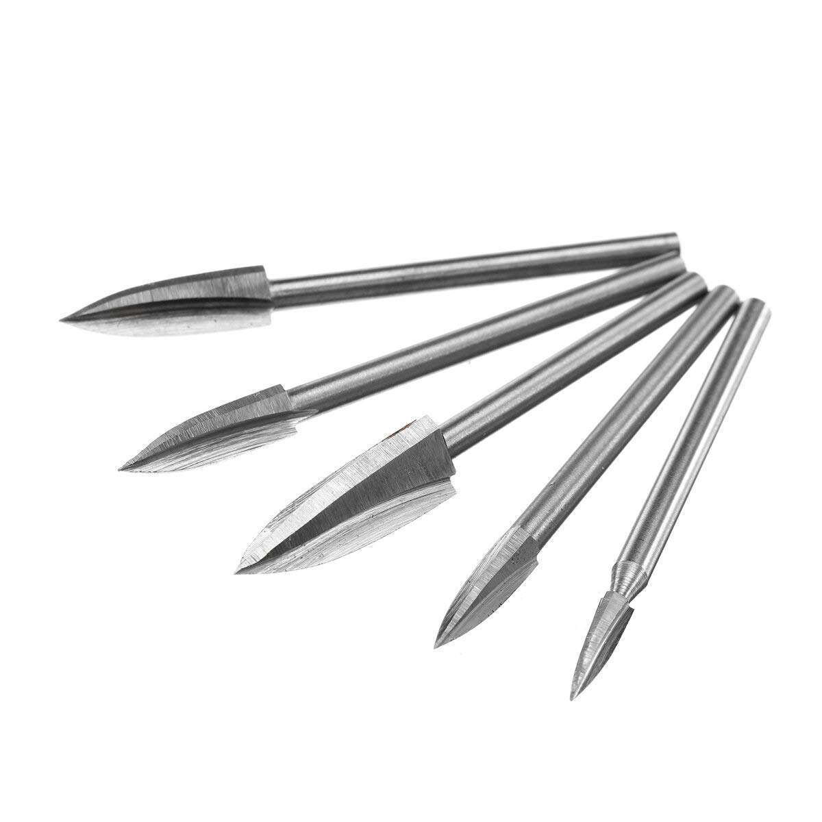 Tool de travail à bois de gravure haute précision pour forage net 5pcs