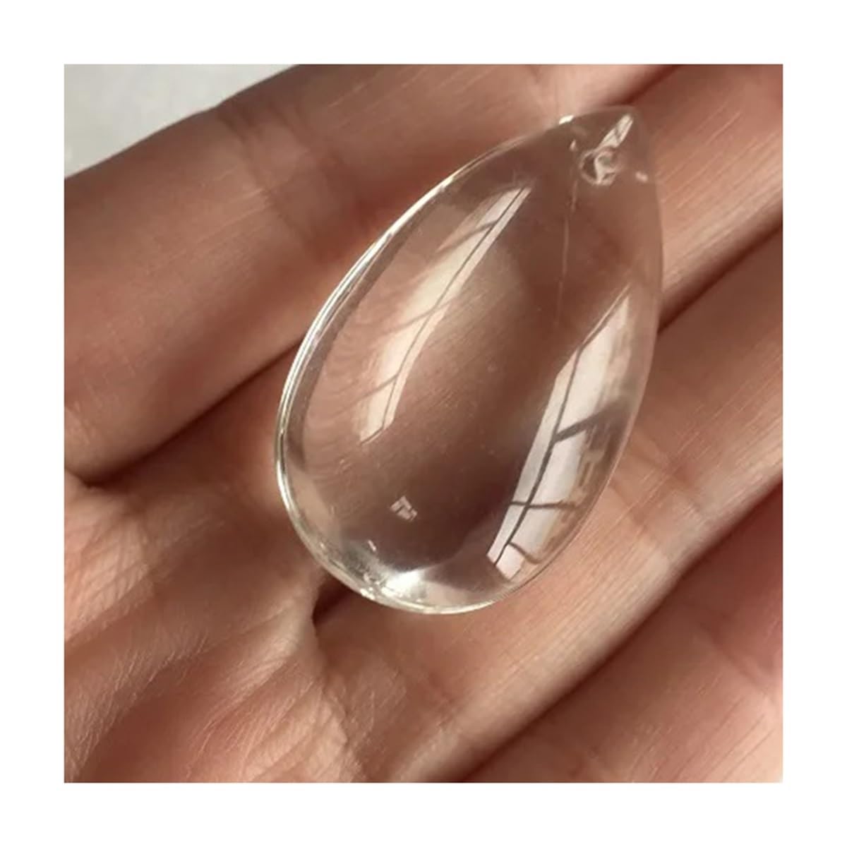 ZTBH 38mm przezroczysty kolor kropla wody kryształ fasetowany luźny wisiorek koraliki (76mm 10pcs)