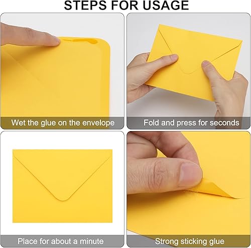 Miniatura 2 de Sobres de 5 x 7 pulgadas, paquete de 200 sobres de invitación A7 con solapa de contorno, cierre engomado, 10 colores surtidos