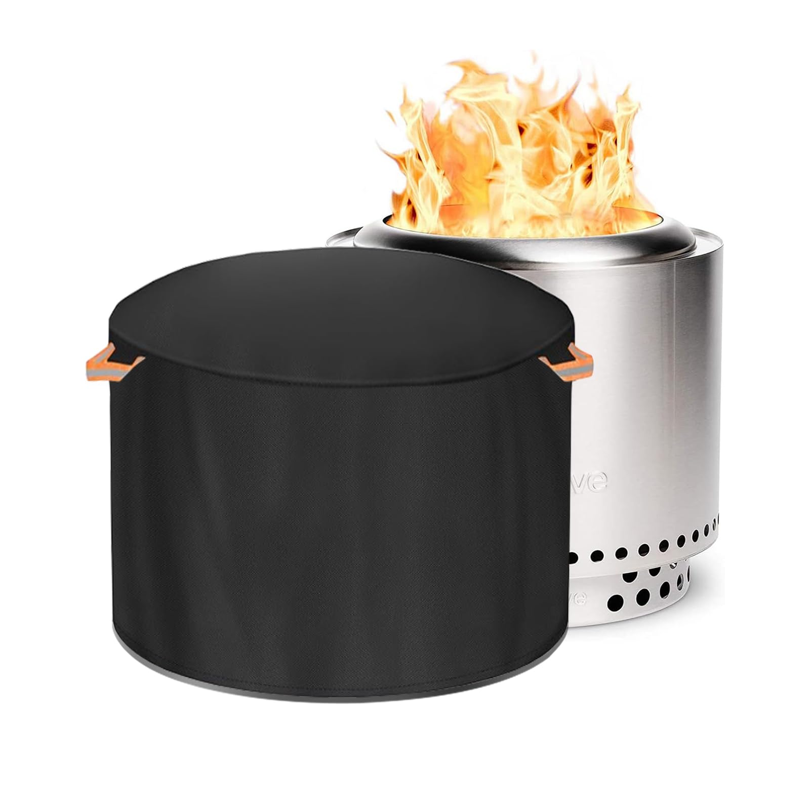 Fire Pit Cover for Solo Stove Ranger 18 Inch，Firepit Covers Round Outdoo,600 Anti UV& Waterproof Smokeless Fire Pit Cover,for Gas/Table/Bowl Fire pits (Ranger- 18”D x 15”H)-picture-28