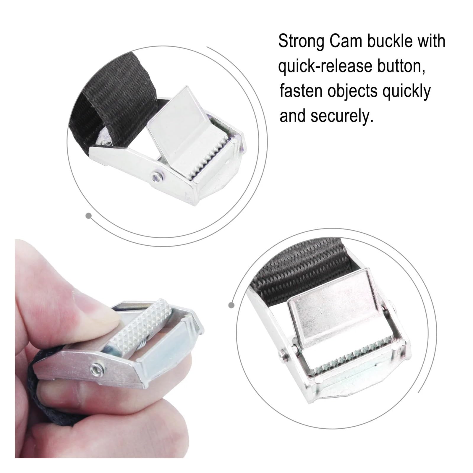 Zurrgurte Zurrgurt Auto RV Motorrad Fahrrad mit Abschleppseil Starke Ratsche for Frachtgepäcktasche(4pcs with Bag)