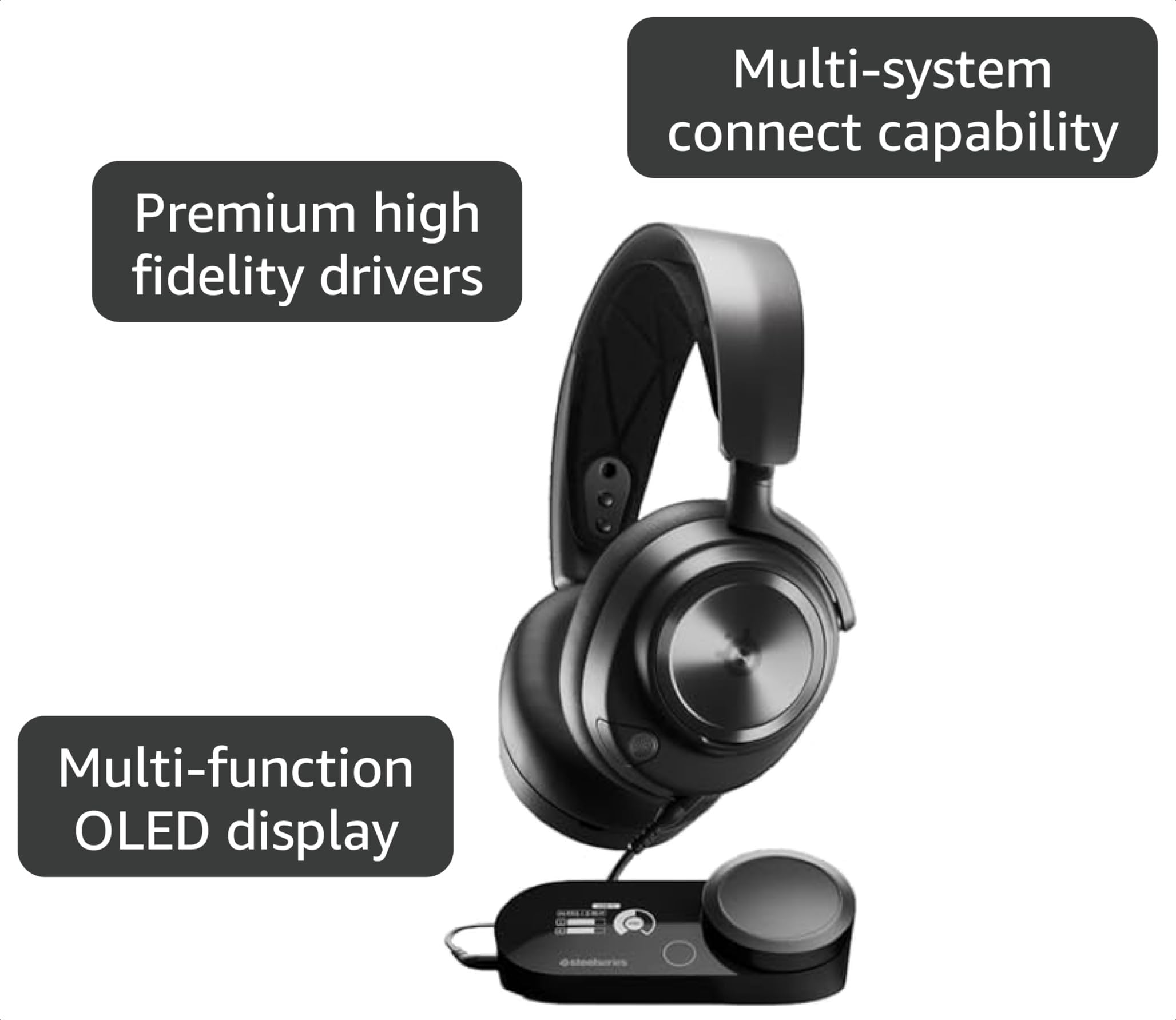 Amazon.com: Steelseries Arctis Nova Pro Wired Gaming Headset with