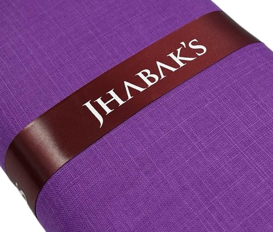 Image of JHABAK'S Unstitched Cotton Blend Solid Shirt & Trouser Fabric - 2.25 m Shirt Cloth - 1.20 m Pant Piece