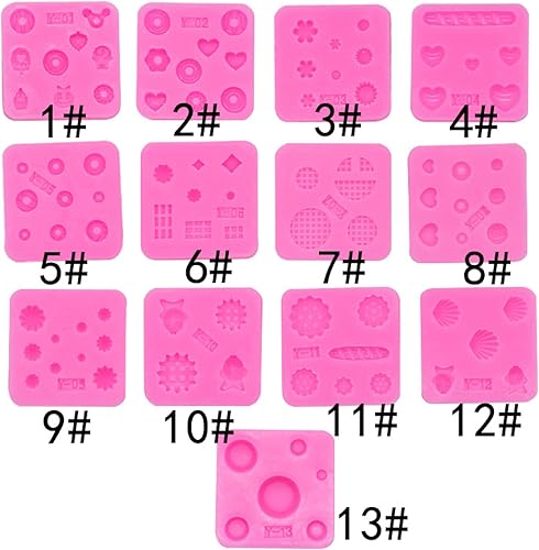 Miniatura 5 de Silicone Moulds Dessert Chocolate Drop Gum Fondant Cake Decoration Biscuit Soap Mold 1 Set Of 13 Pieces