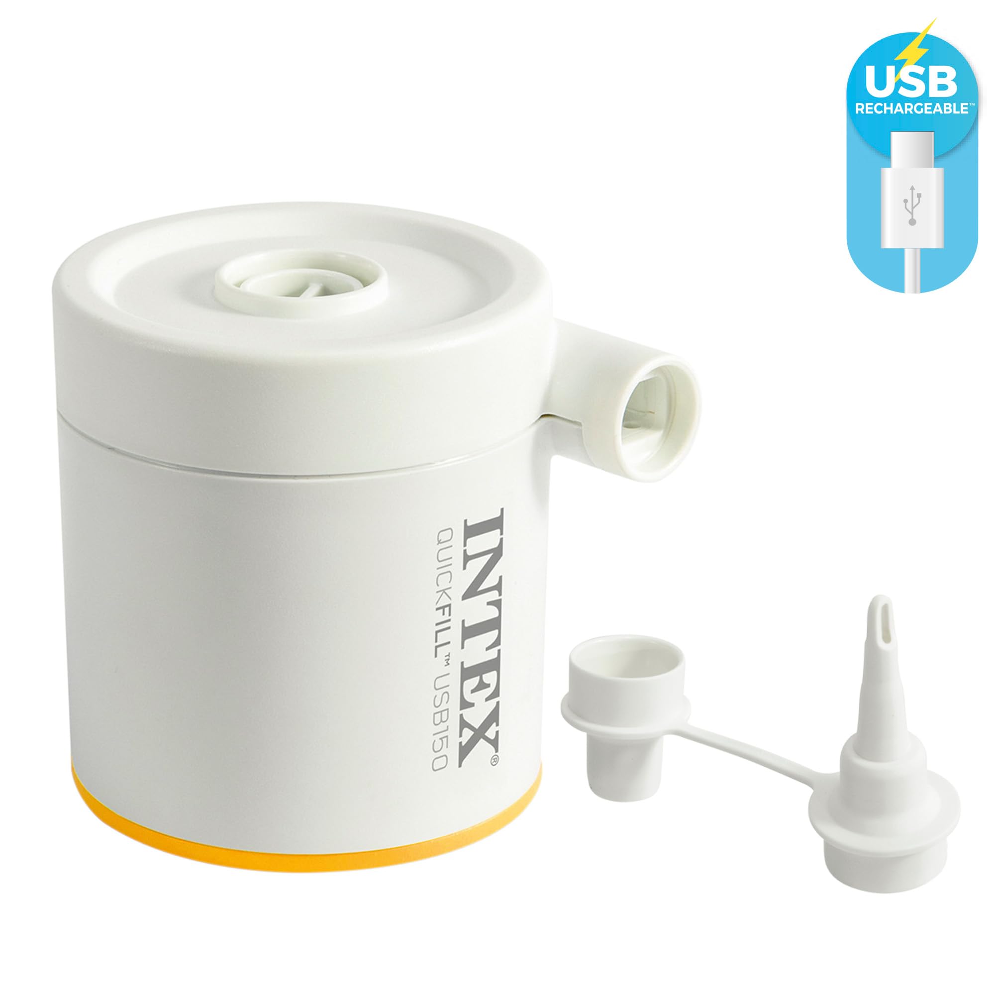 Intex Twin Dura-Beam Premaire Campingmatratze mit USB 150, aufgeblasene Größe: 99 cm x 1,91 m x 22 cm (64011) (Packung mit 2)