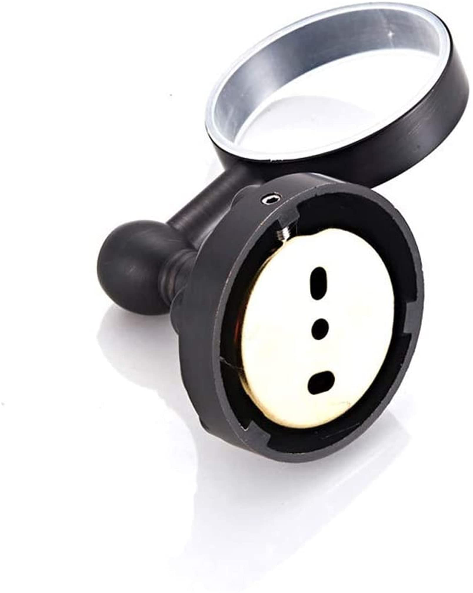 Taza de cerámica Portavasos para cepillos de dientes, Portacepillos de dientes individual Patrón tallado Ideal para accesorios de baño Montaje en pared de bronce antiguo negro Hecho de latón Juego de
