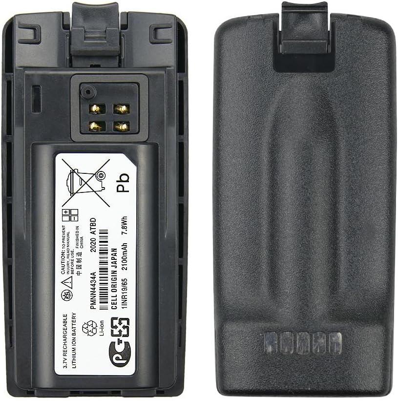 2X PMNN4434A PMNN4434AR PMNN4434 Li-ion Battery 2100mAh Compatible for RMU2040 RMU2080D RMU2080 RMV2080 RMM2050 XT420 XT460 RMU RMV RMM Series Two Way Radios