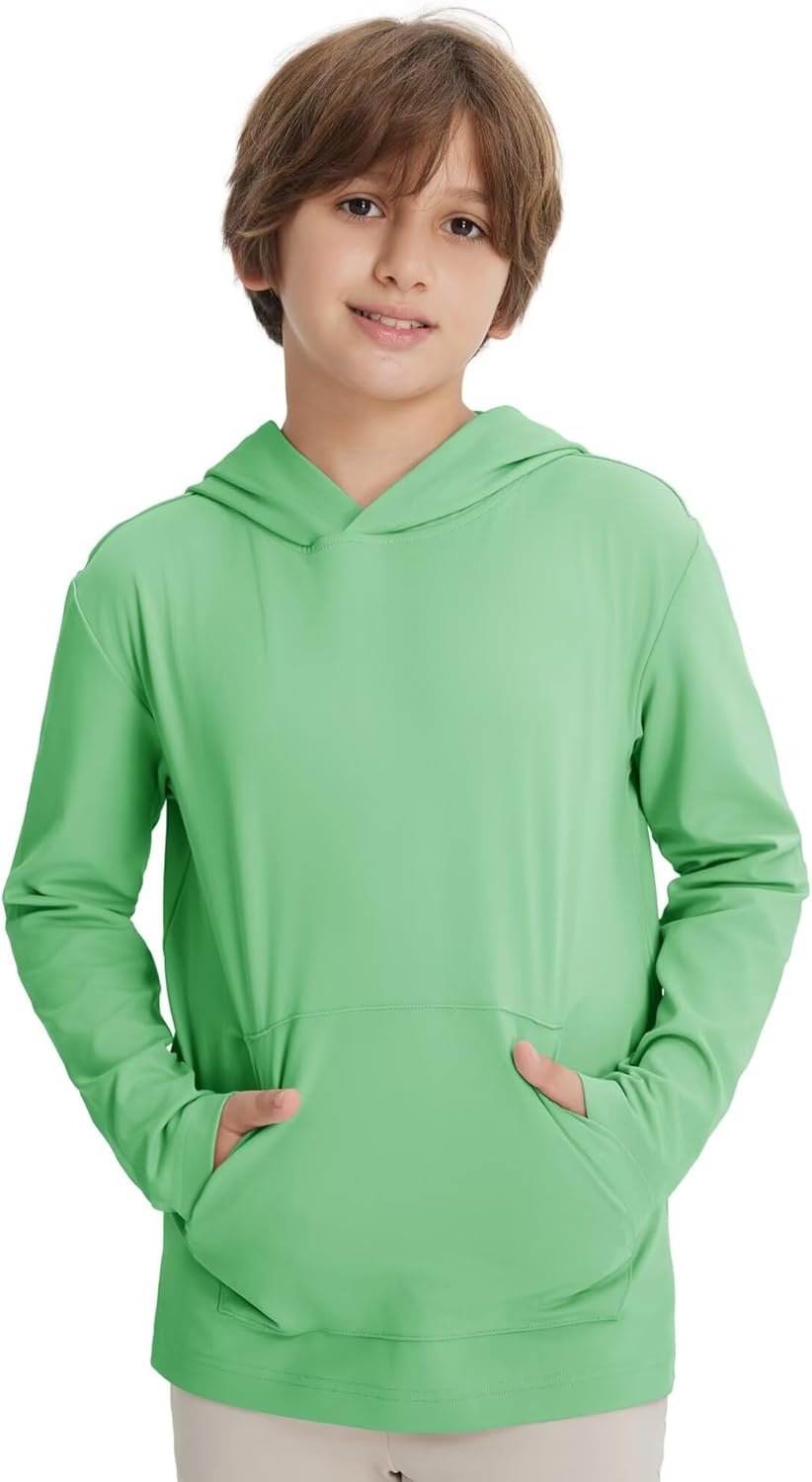 M MAELREG Boys'Pullover Hoodie with Kangaroo Pocket Lightweight Youth Long Sleeve Hooded Sweatshirts for Kids Size 6-16 Years - Image 2
