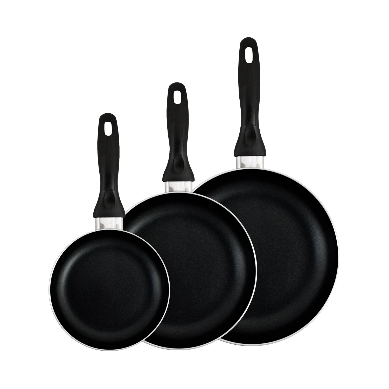 San Ignacio Batteria 8 Pezzi Set Sip CUNE 16/20/24 Cucina, Cromato, Acciaio Inossidabile, Batería + 3 sartenes