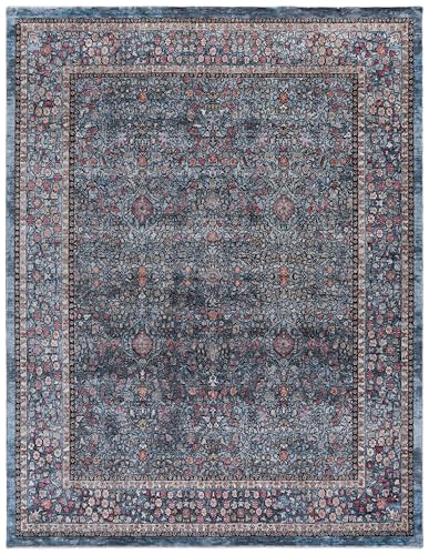Tapete SAFAVIEH 8x10 Azul y Negro Diseño Contemporáneo miniatura 2