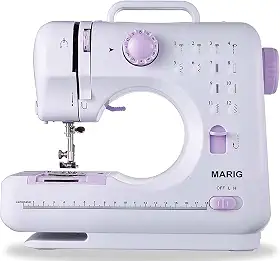 Mini máquina de costura para iniciantes pequenas máquinas de costura elétricas portáteis com 2 velocidades 12 padrões de costura embutidos com plugue do Reino Unido