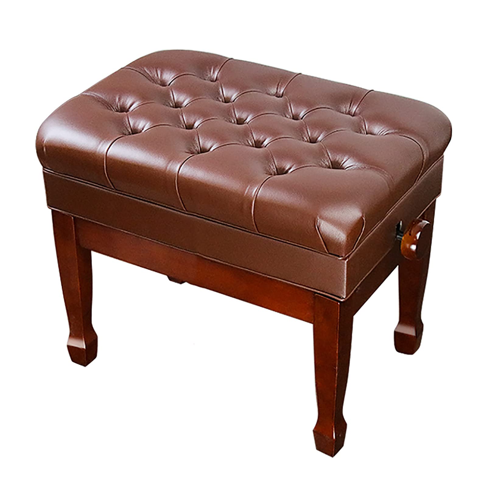 Sgabello regolabile per pianoforte con sollevamento idraulico, versatile tavolo da toeletta con vano portaoggetti, 58 x 41 x 48-58 cm, perfetto per pianisti e musicisti