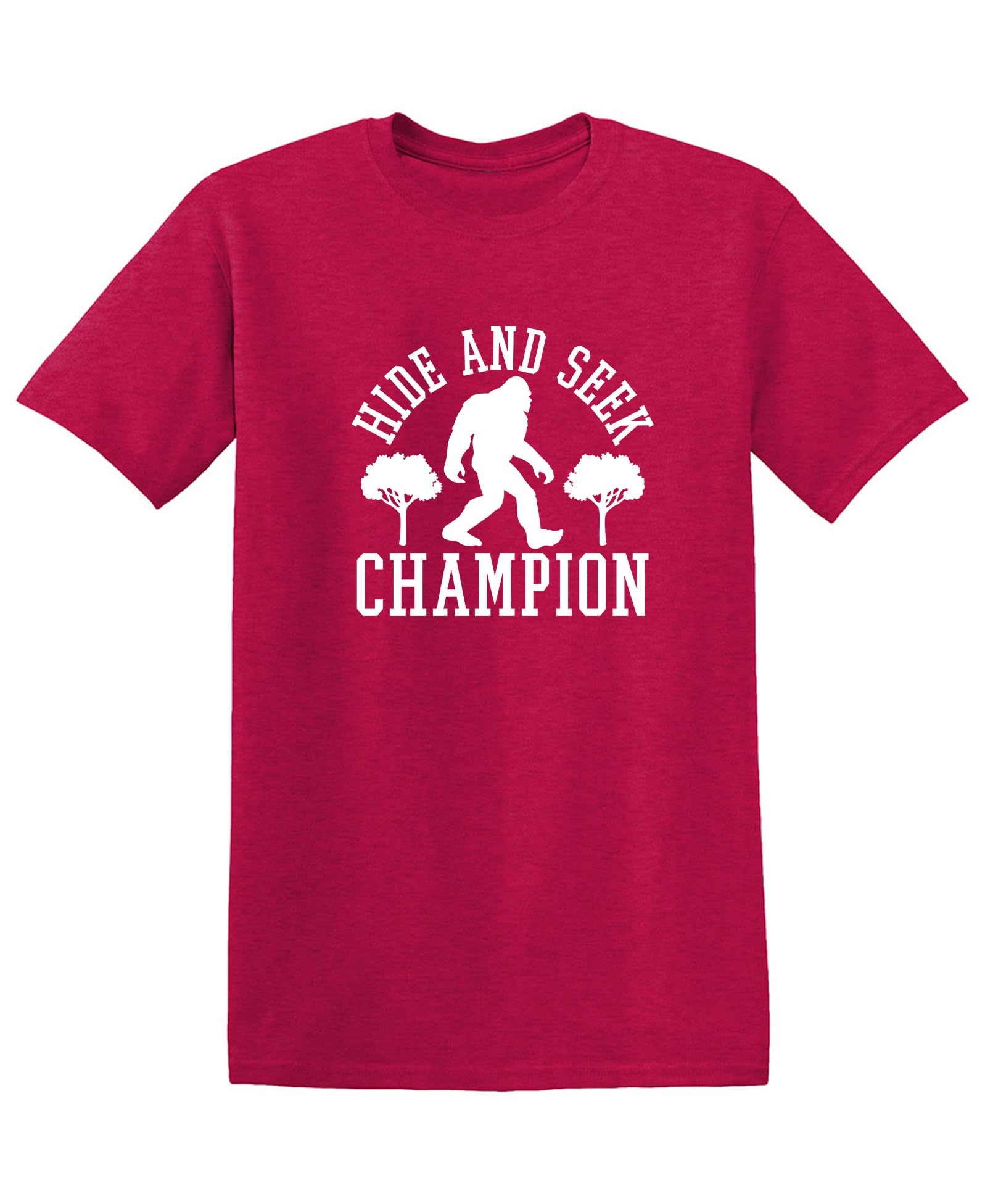 Bigfoot Hide and Seek Champ Sarcastic Graphic Funny T Shirt