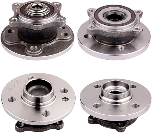 Miniatura 2 de SCITOO 4 unidades de cojinete de rueda delantera y trasera 512427 513309 apto para Mini Cooper 2006-2015 sin ABS 4 lengüetas