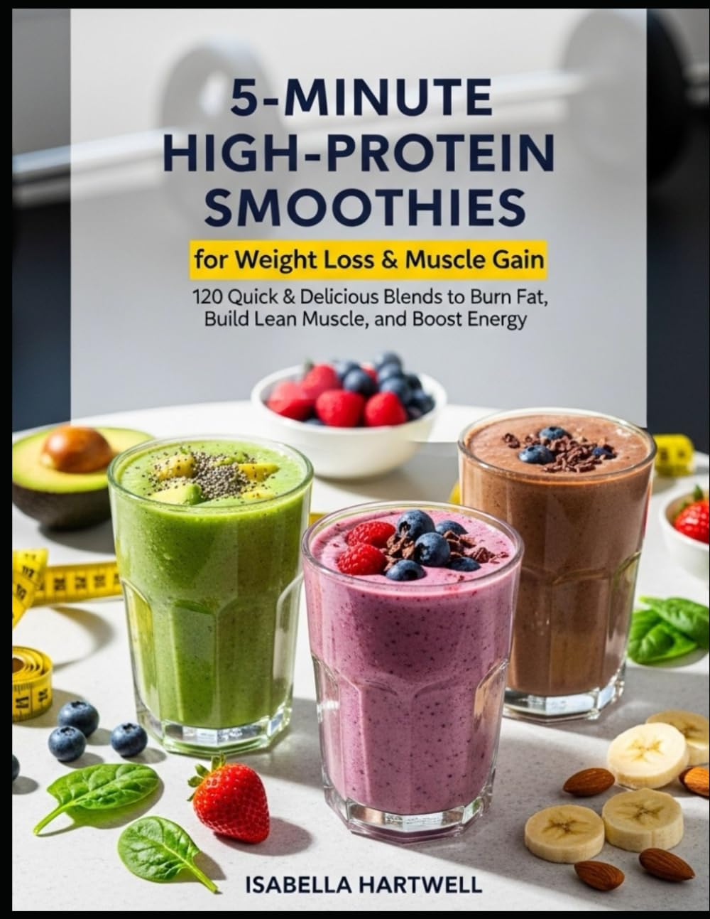 5-Minute High-Protein Smoothies for Weight Loss & Muscle Gain: 120 Quick & Delicious Blends to Burn Fat, Build Lean Muscle, and Boost Energy