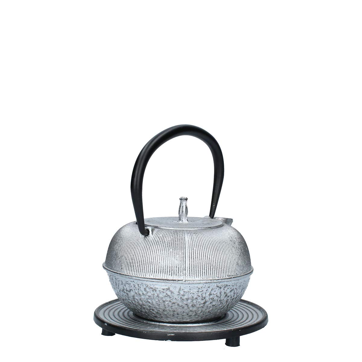 Bun TEIERA in GHISA L. 0,5 con SOTTOPENTOLA Argento MOD. ZW0.5L-2300 Argento