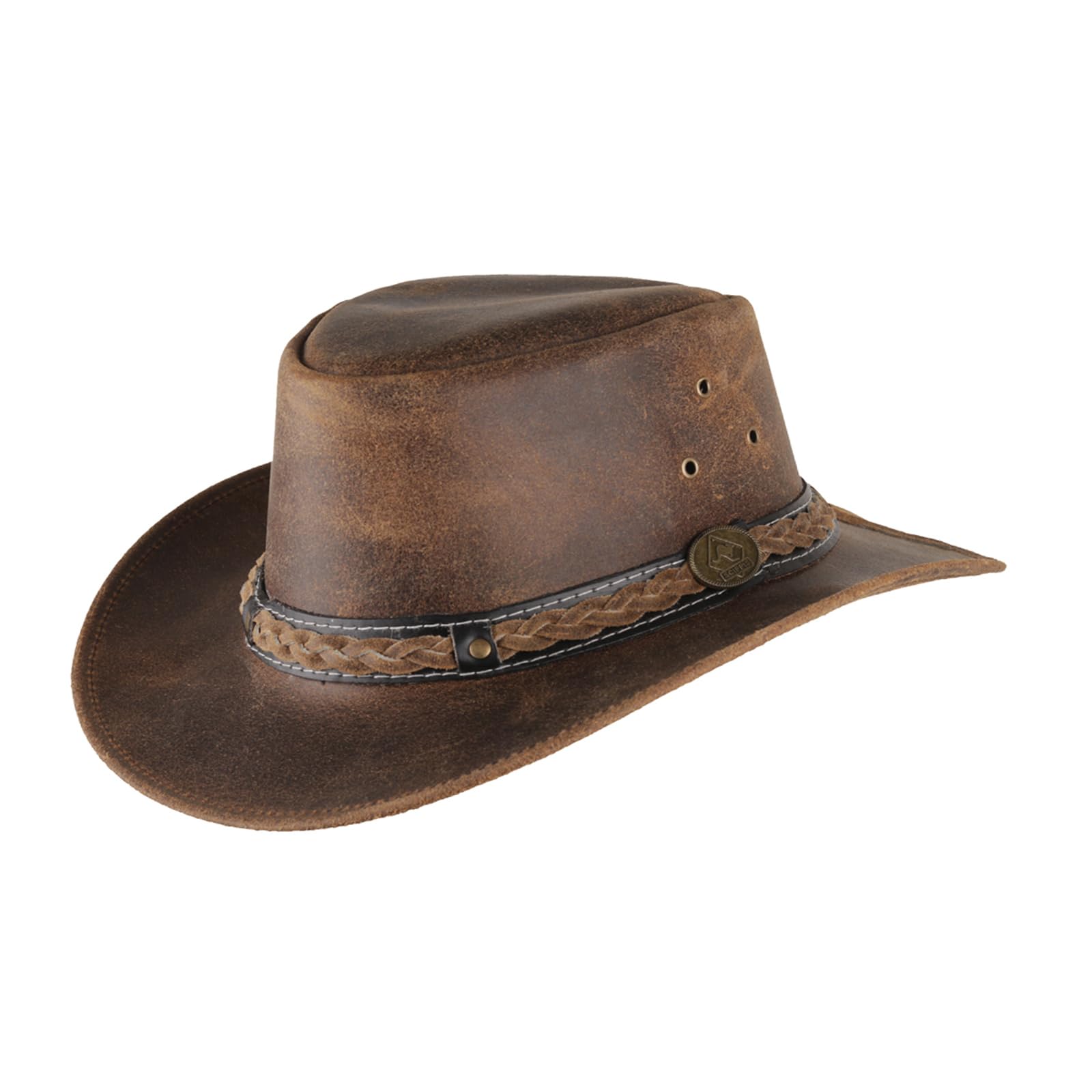 Scippis Men's Brown - Leather Hat Williams - Xl/61-62Cm