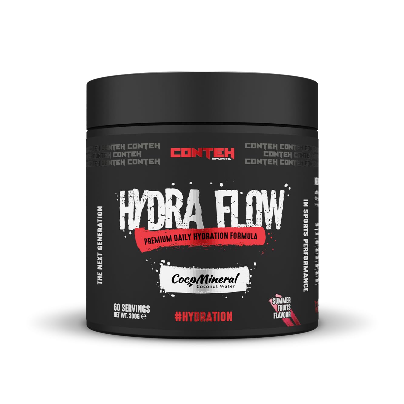 Hydra Flow Electrolyte Powder with CocoMineral® | Premium Daily Hydration Supplement | Replenish Electrolytes & Vitamins | 30 Servings | Post-Workout & Daily Use (Summer Fruits)