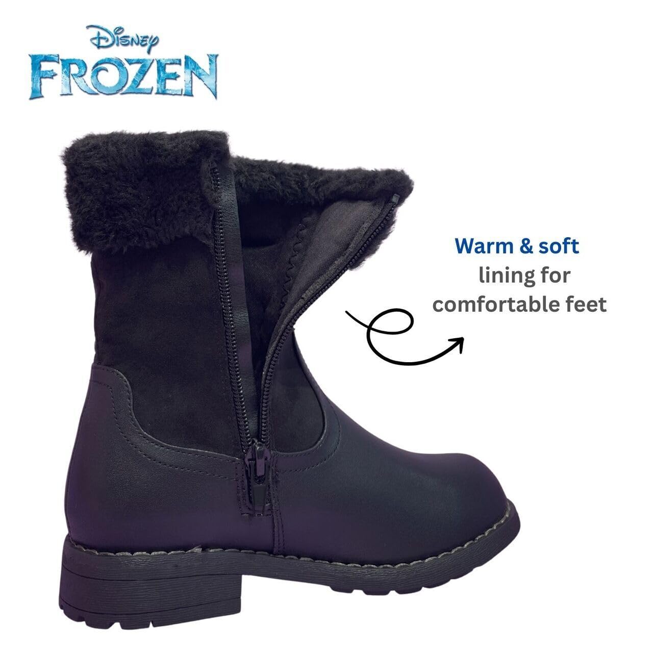 Leomil Frozen Winterstiefel Mädchen, ELSA Schneestiefel