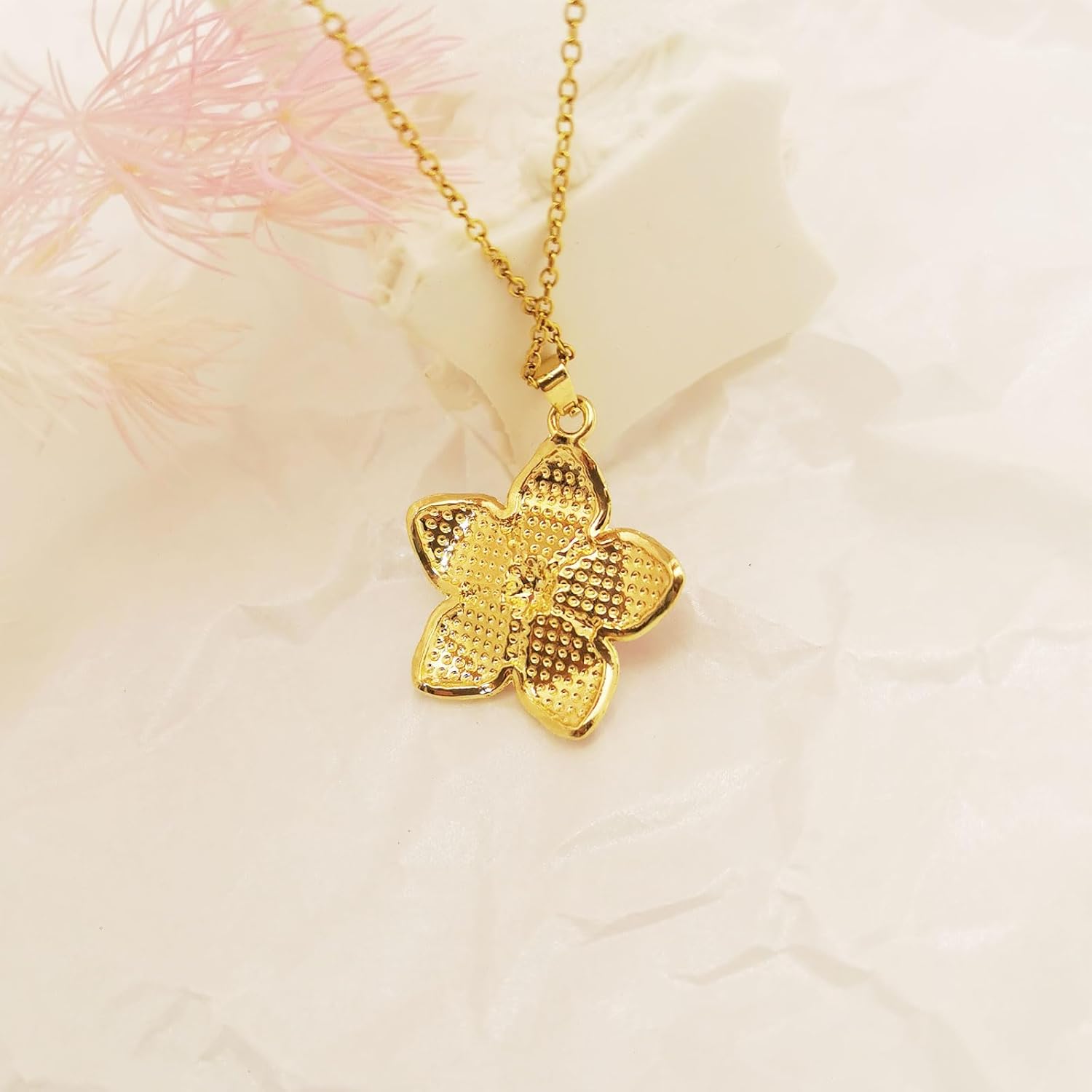 Mulan-Inspired Blossom of Honor Necklace Pink Enamel Flower Charm Pendant for Women-Warrior Princess Birthday Gift for Her - Image 7