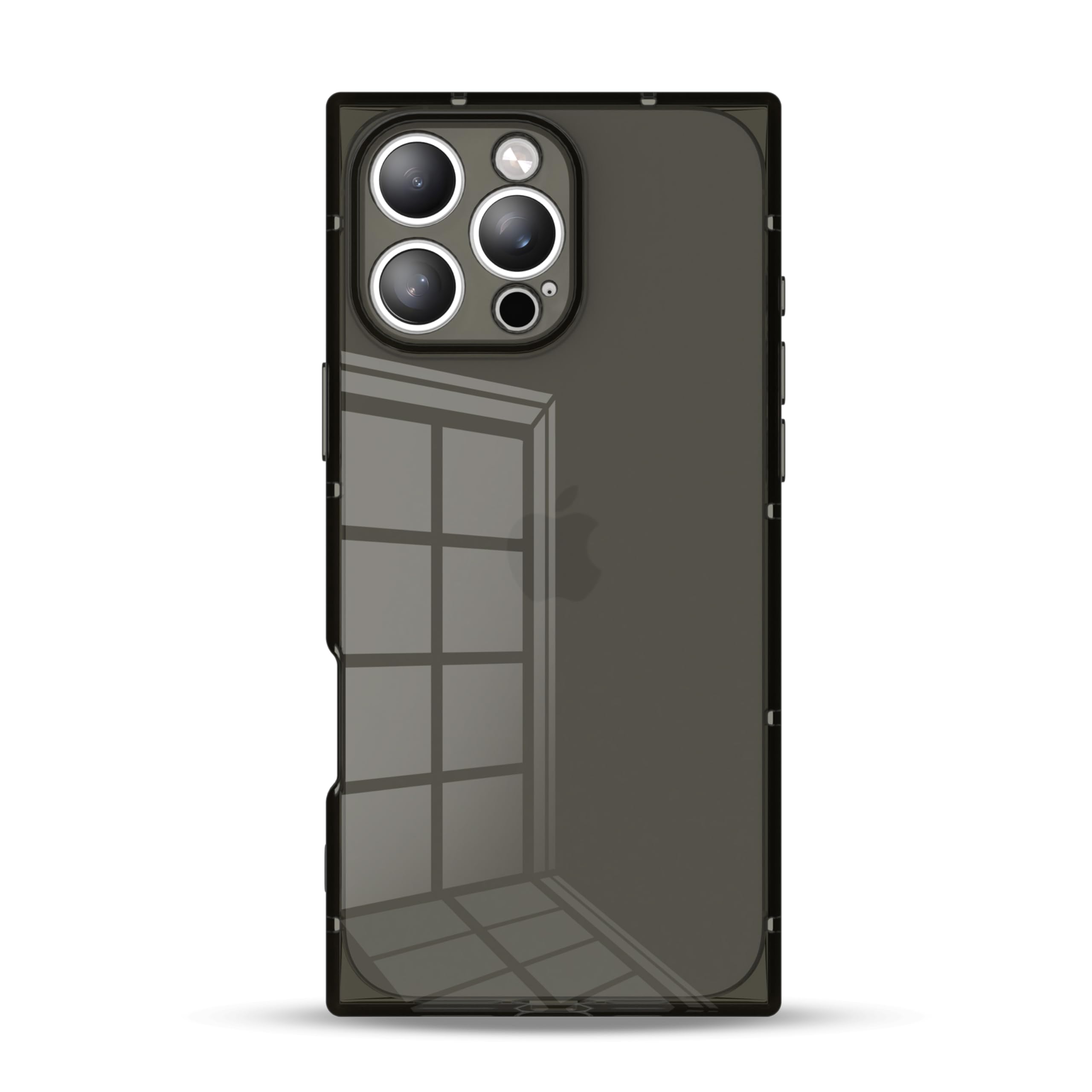 IAIYOXI Rectangle Case Compatible for iPhone 16 Plus, Full Camera Protection & Reinforced Corners TPU Cushion Clear Cover, Shockproof Silicone Phone