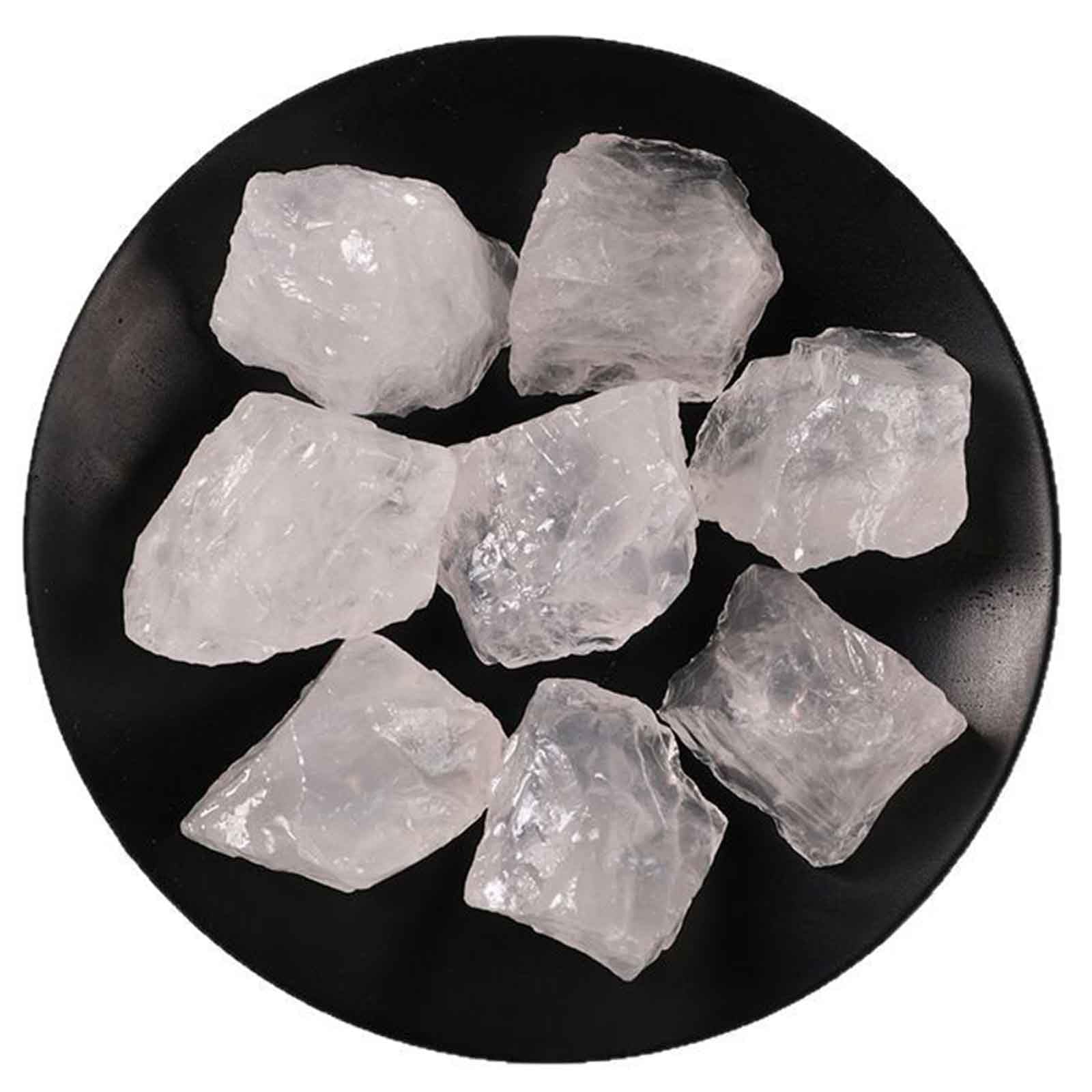 GPDNBIEU Natural quartz, Natural White Crystal Quartz Raw Stone for Tumbling, Cabbing, Fountain Rocks, Decoration,Polishing