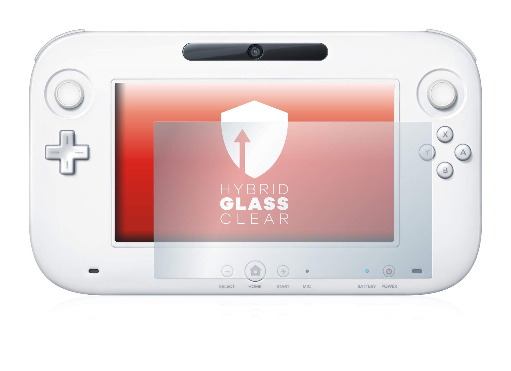 upscreen Protector Pantalla para Nintendo Wii U GamePad (Controller) Hybrid Glass – 9H Dureza