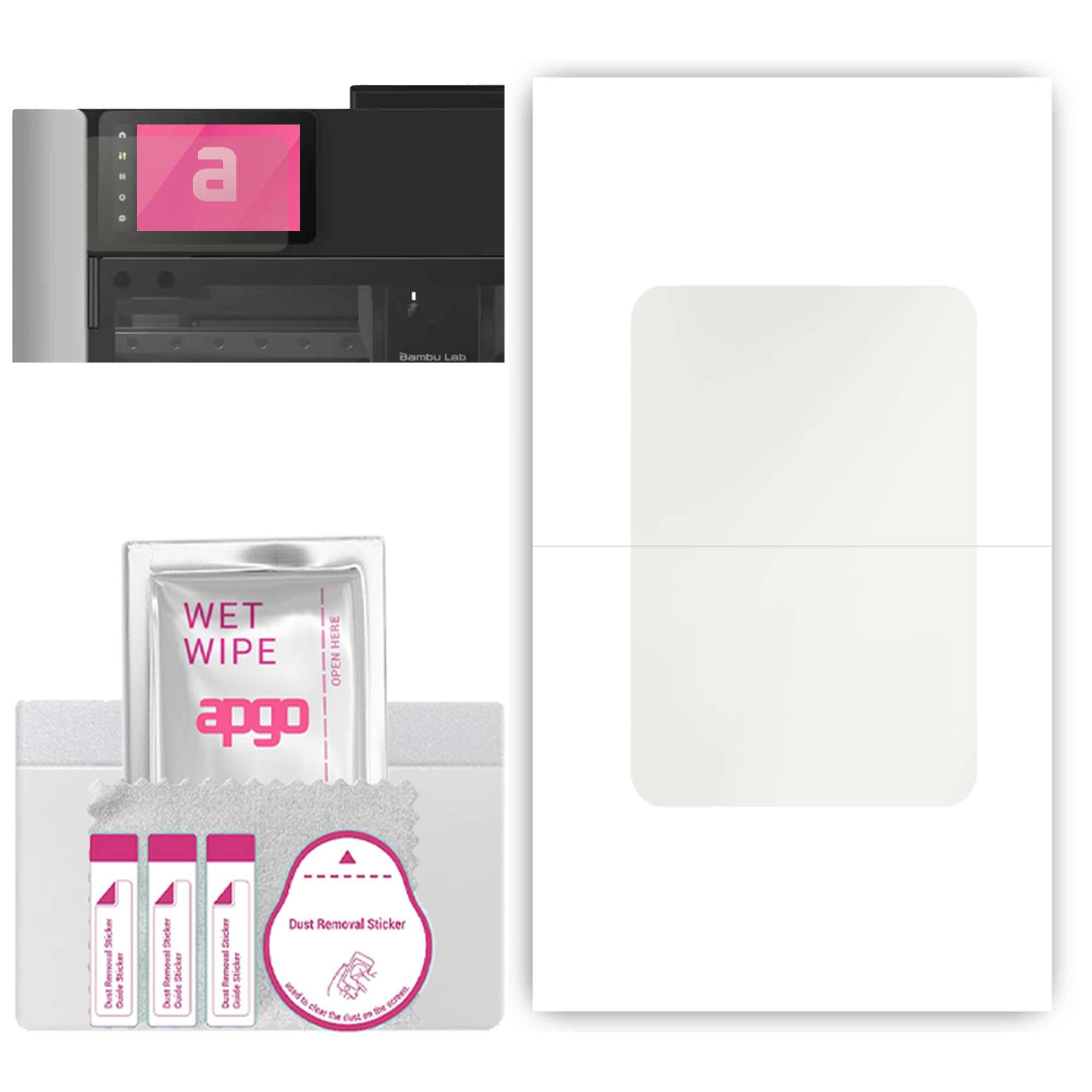 apgo MATTE Hydrogel Screen Protector for Bambu Lab H2D, folia hydrożelowa, z warstwą pozycjonującą, łatwa instalacja