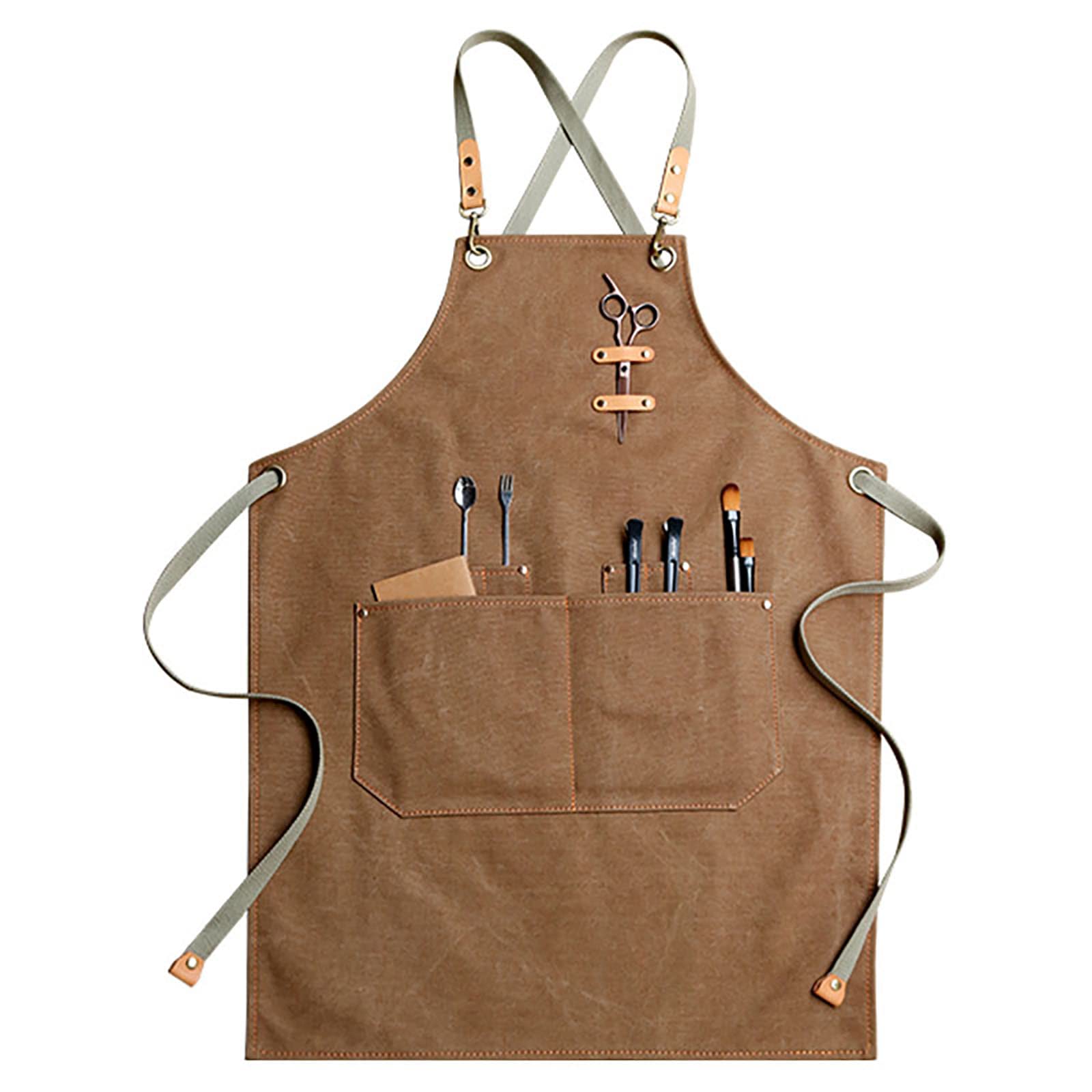 Delantal profesional de calidad, cocineros de cocina, restaurante, bistro, barbacoa, escuela, universidad, con bolsillos, cocina, cocinero, mujeres, hombres, delantales, 3 colores y 3 tamaños