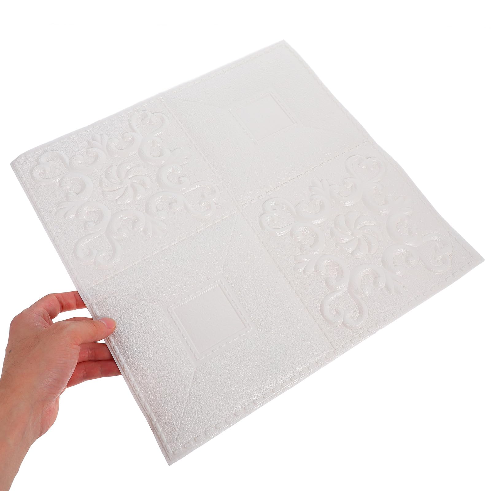 Gatuida Pannelli Decorativi Autoadesivi in Forma di Mattoni 3d 20 Pezzi in Schiuma Xpe Bianca per Pareti Interne Facili da Pulire Adatti a Soggiorno e Cucina