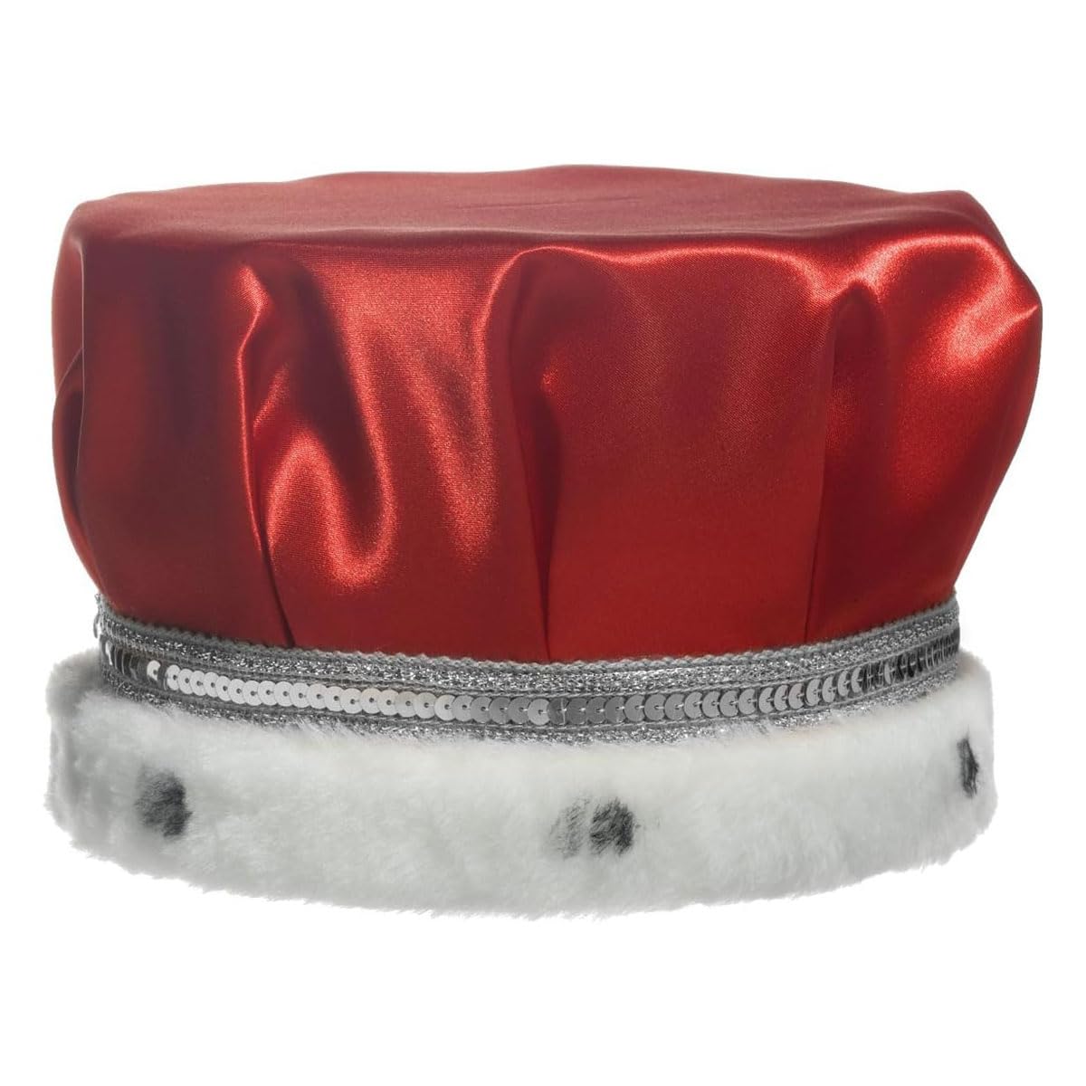 Anderson's Red Satin King Crown and Queen Mirabella Tiara Royalty Set