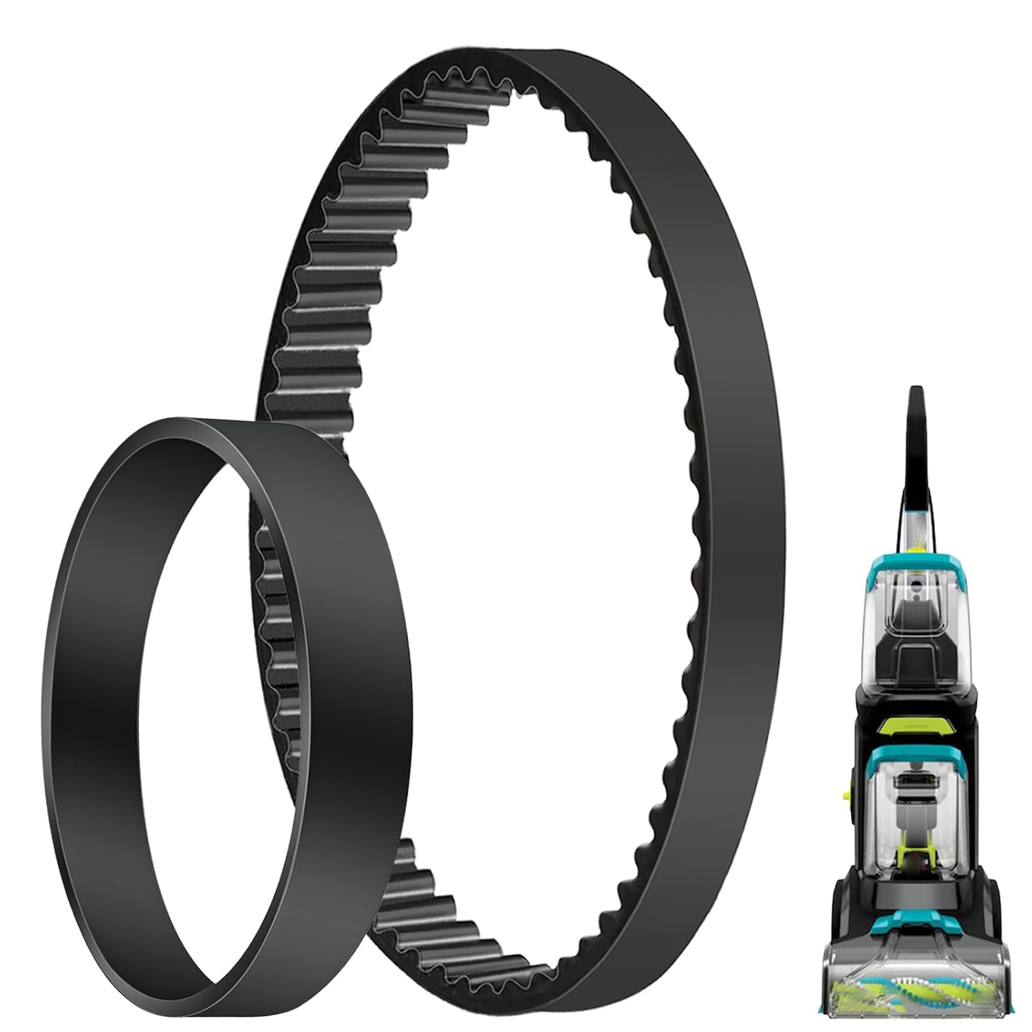 Vacuum Belts Replacement for Bissell 3071 PowerForce PowerBrush Pet XL Carpet Cleaner and TurboClean DualPro Pet Vacuum Cleaner, fits Model: 3067, 30673, 3071, 3072, 3109 Replace 1626486 and 1626502