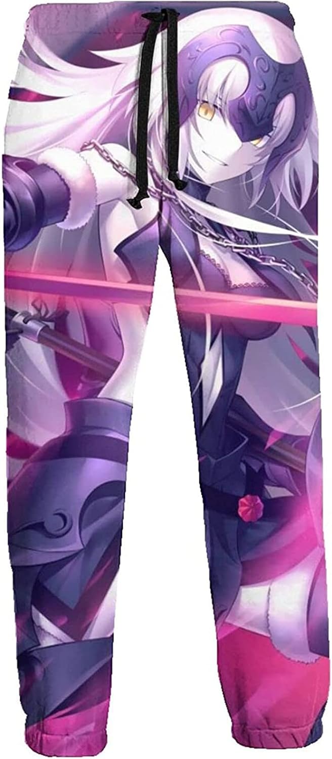 ISaikoy Fate Zero Anime Pants Saber Trousers Gym Joggers Drawstring Cosplay Sports Sweatpants