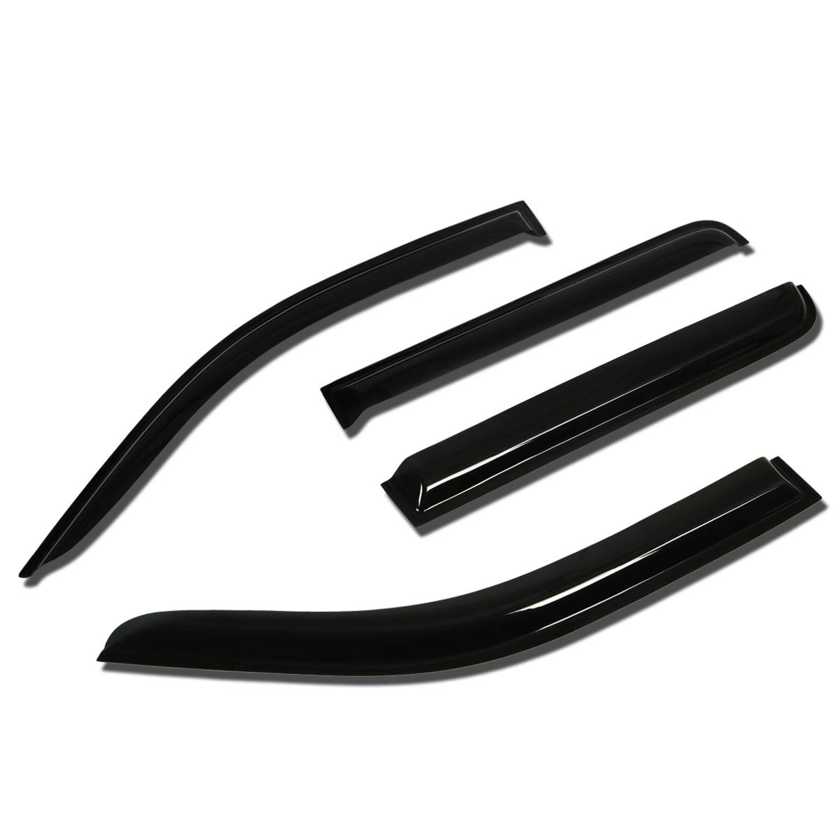 Compatible with Frontier D40 4pcs Tape-On Window Visor Deflector Rain Guard
