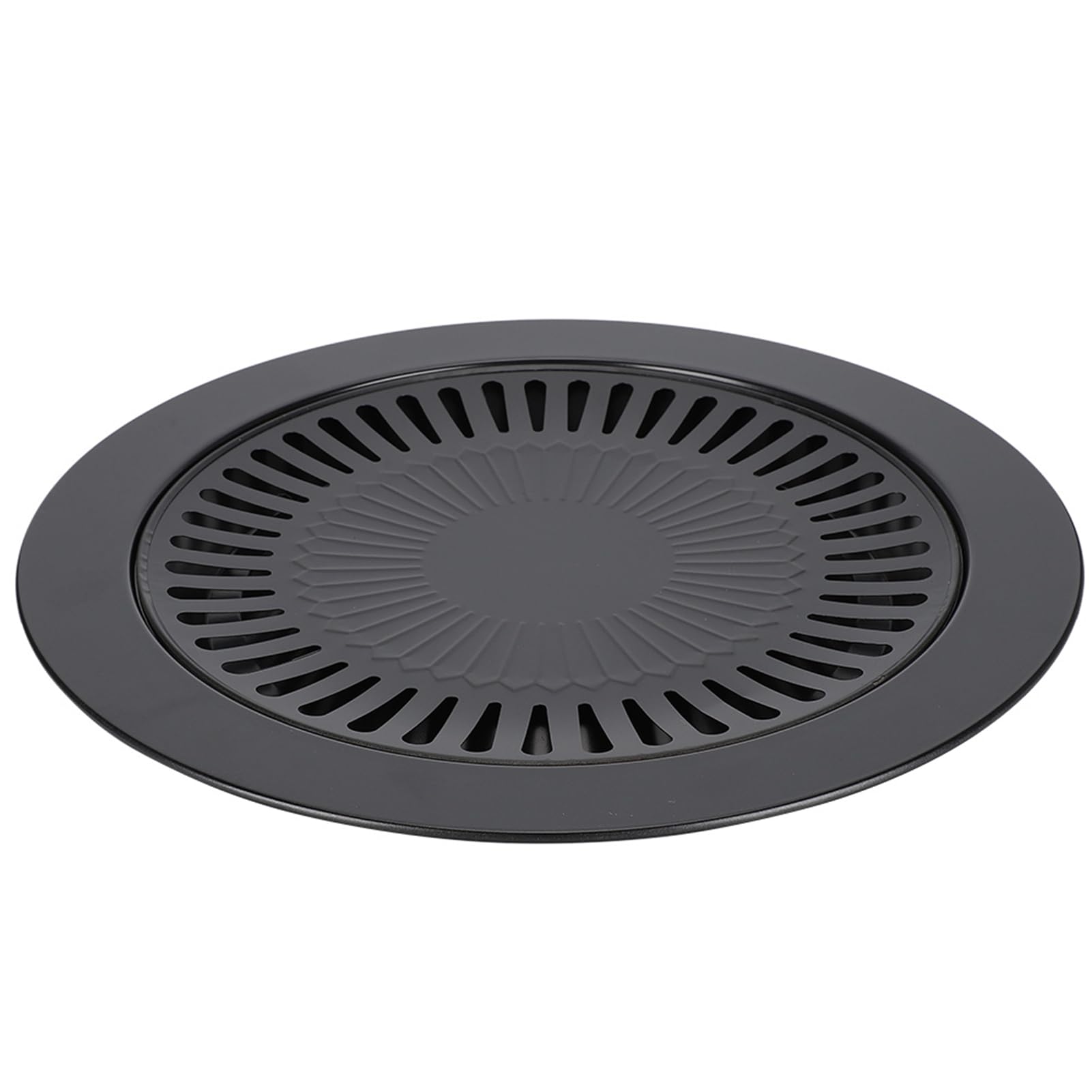 Yctze Teglia per Barbecue Rotonda Coreana Senza Fumo, Teglia Antiaderente per Cottura e Arrosto in Acciaio Inossidabile per Uso Domestico, Set di Utensili da Cucina Compatibili