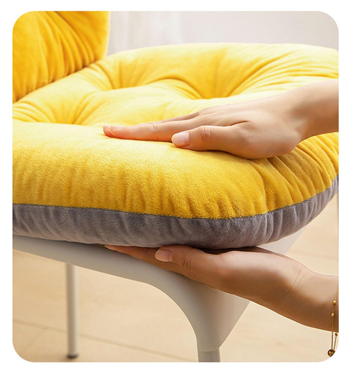 Cuscino Per Sedia Da Giardino Extra Spesso, Con Schienale Alto 42 Cm, Sfoderabile E Lavabile