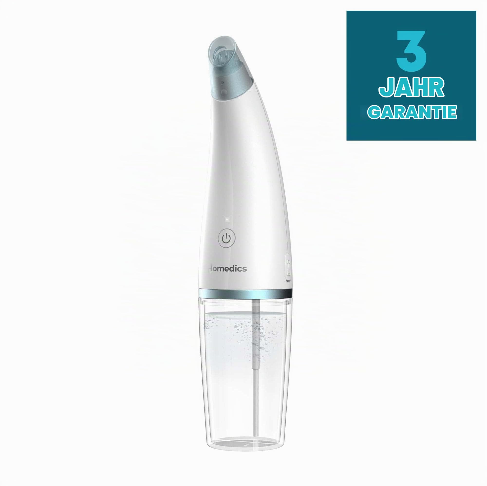 Homedics Refresh Hydradermabrasion Cleanser Hydrafacial Gerät | Mitesserentferner-Vakuum, Pigmentfleckenentferner, Mikrodermabrasion, 3 Programme, 6 Düsen, Hautpflege bei Unreinheiten