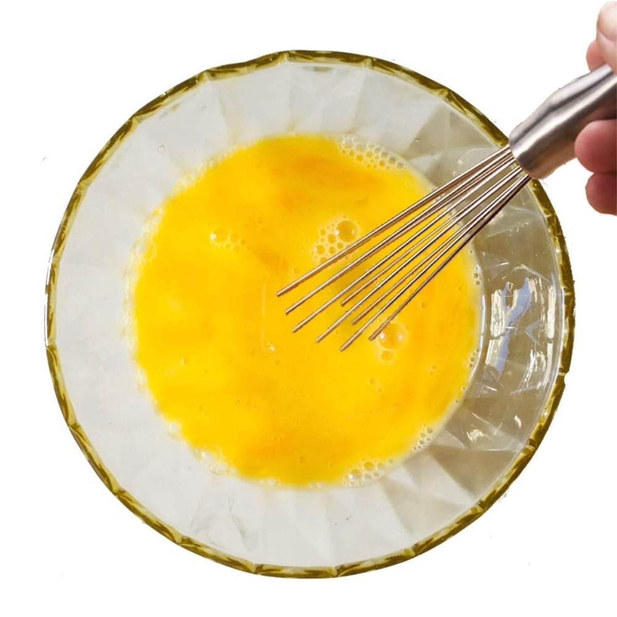 Varillas Cocina Espumador De Leche Batidor De Bolas De Acero Inoxidable, Mezclador Manual, Herramientas De Cocina For Hornear, Salsa, Crema, Huevos Batidora De Leche(12inch)
