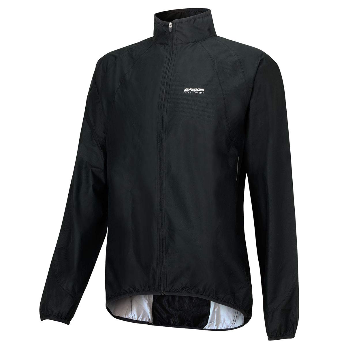 Airtracks Herren Funktions Fahrrad Regenjacke - Fahrradjacke Regenjacke für Radsport - Laufjacke - Wasserdicht - Getapte Nähte - Winddicht - Atmungsaktiv - Reflektierend