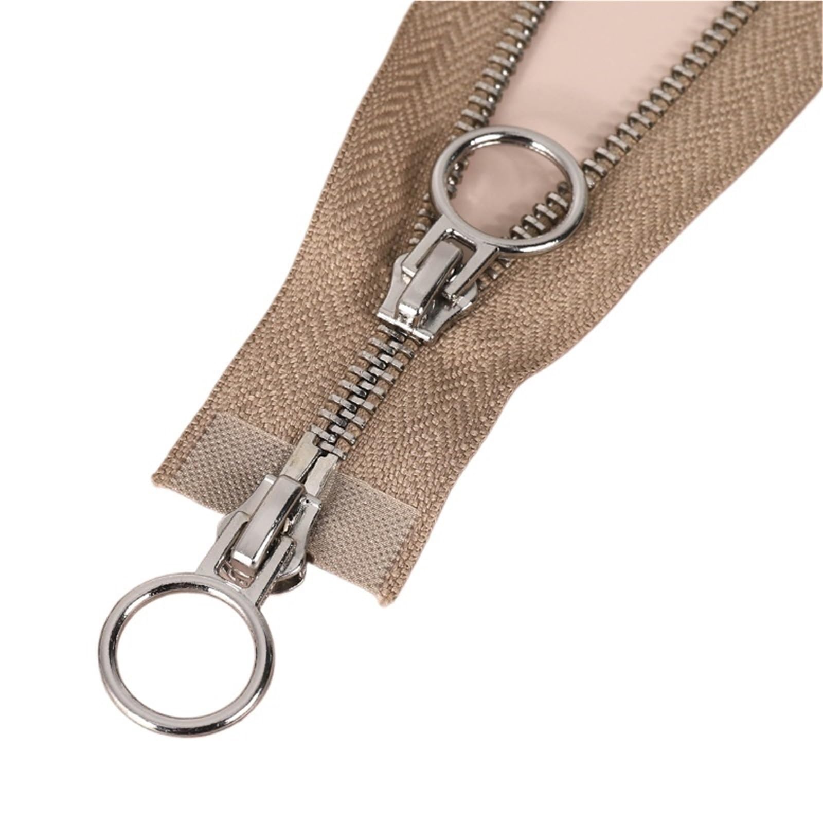 Zippers Sewing, 2-Way Separating Zipper #5 Multicolor 60-150cm(Khaki-70cm)