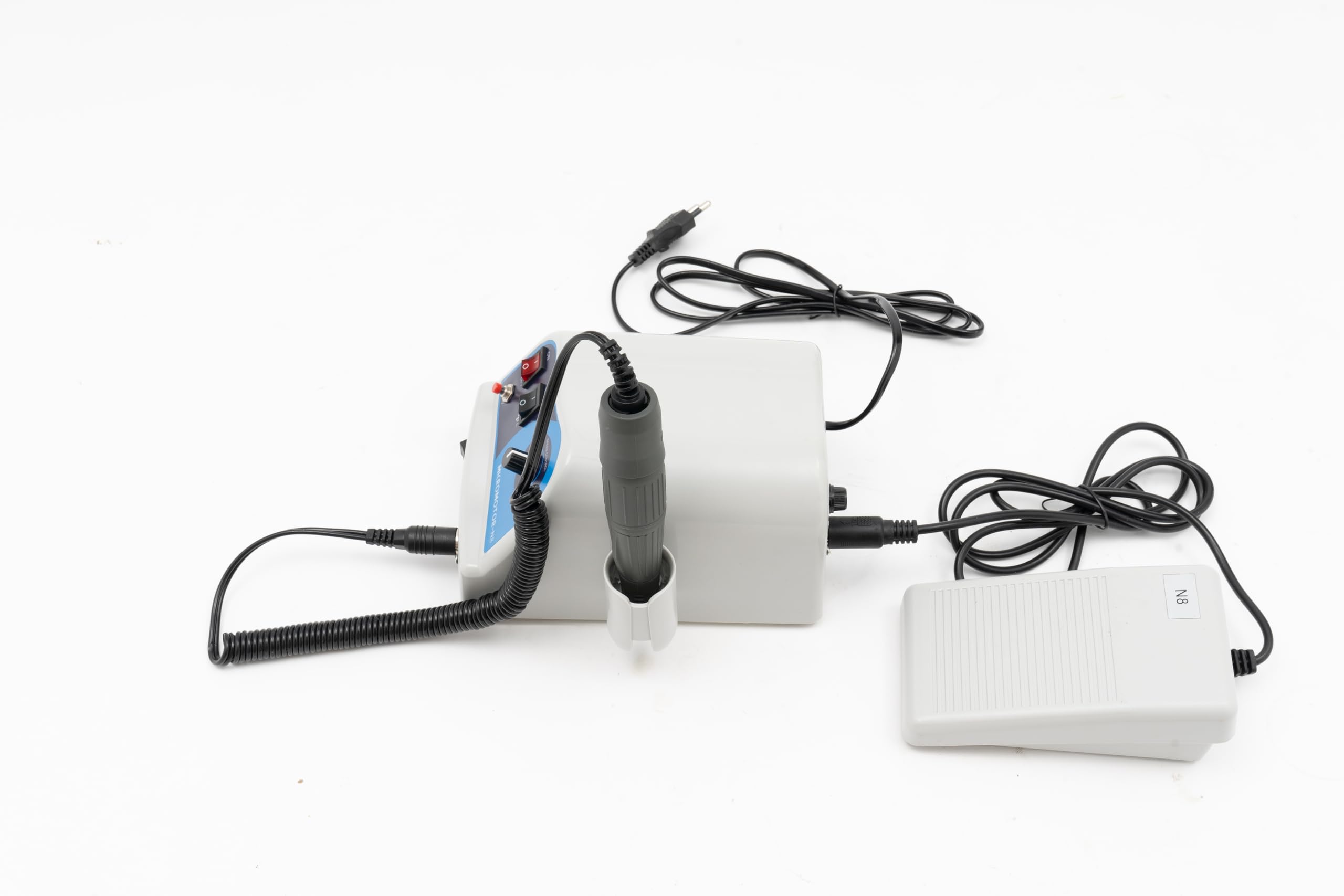 N8 Micromoteur électrique de laboratoire 0-45 000 tr/min 2,35 mm Polisseuse électrique Micro moteur Unité de polissage pour bijoutiers, artisans, équipements de laboratoire