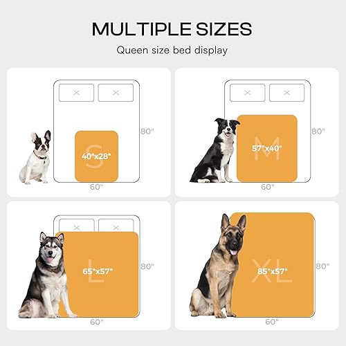 Miniatura 7 de Luciphia Mantas impermeables para mascotas para sofá o cama, a prueba de orina líquida, lavable, suave, esponjosa, manta reversible para perros
