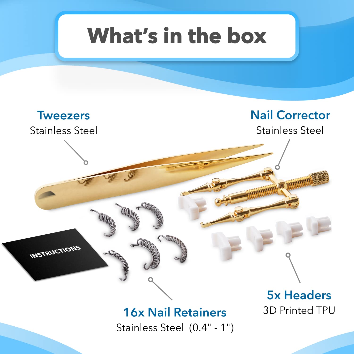 Buy Ingrown Toenail Treatment Tool Kit 26 Pcs/Set by Dr. Krause